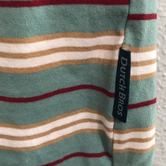 Dutch Bros “Rad” Short Sleeve Stripe T-Shirt           size S - Picture 5 of 8